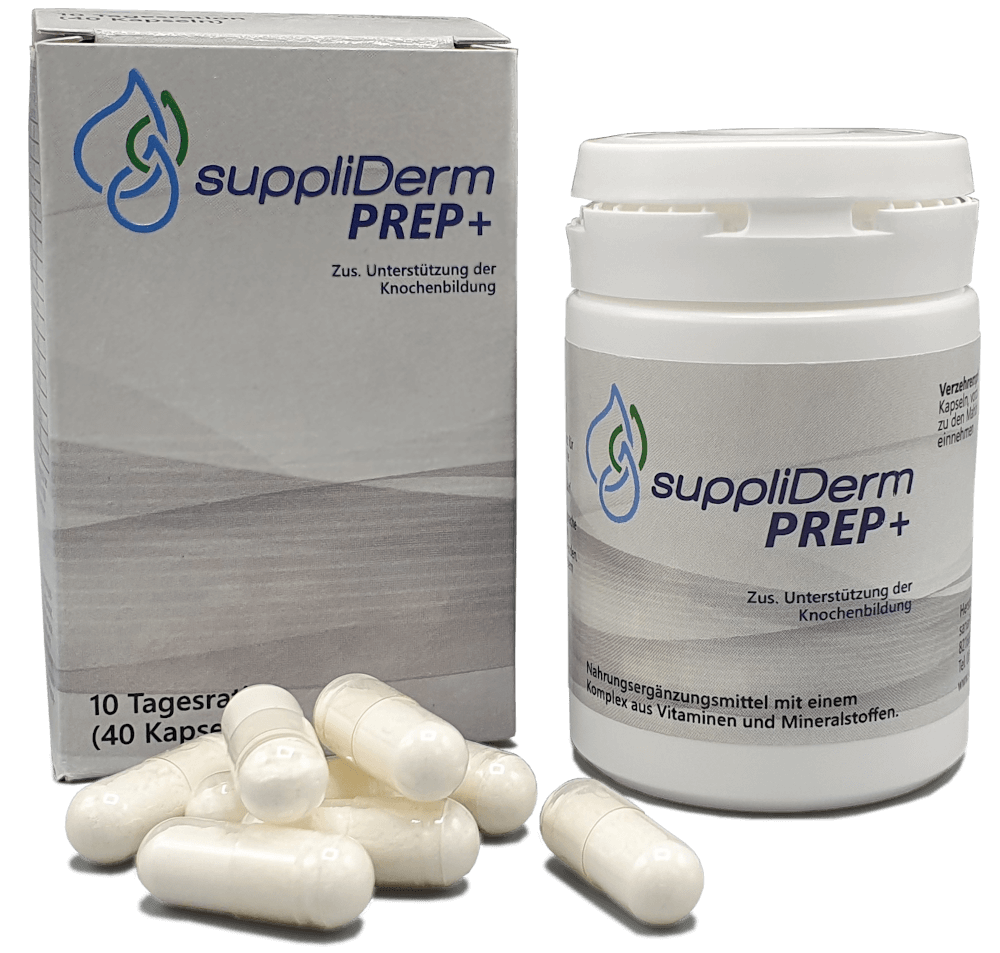 suppliDerm PREP+ Dose mit Kapseln